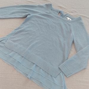 Beautiful blue/silver Lauren Conrad sweatera